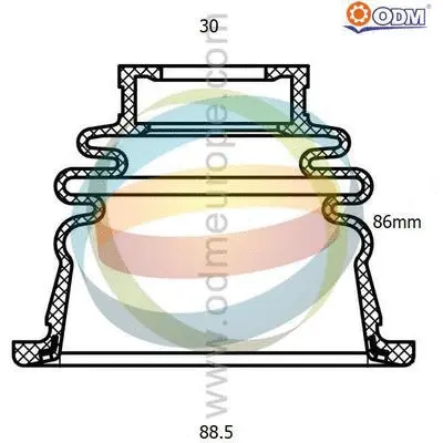 Bellow Kit, drive shaft (21-990008)