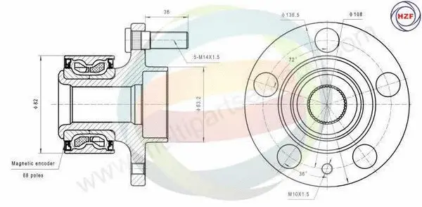 Wheel Bearing Kit (70-270017)
