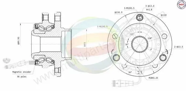 Wheel Bearing Kit (70-230015)