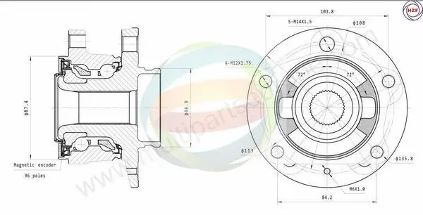 Wheel Bearing Kit (70-150038)