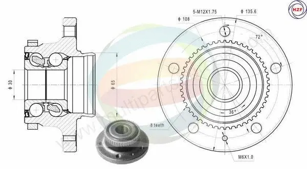 Wheel Bearing Kit (70-150019)