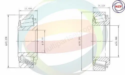 Wheel Bearing Kit (70-080079)