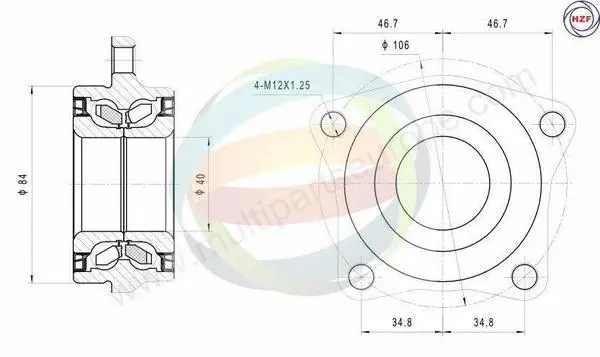 Wheel Bearing Kit (70-080142)