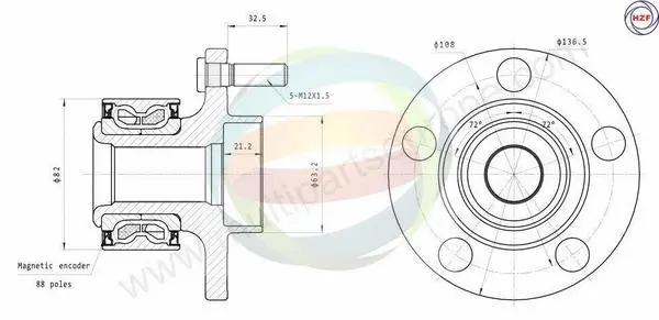 Wheel Bearing Kit (70-010068)