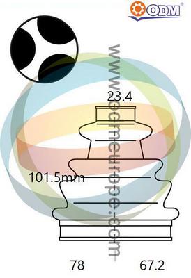 Bellow Kit, drive shaft (21-990537)