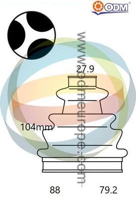 Bellow Kit, drive shaft (21-990539)