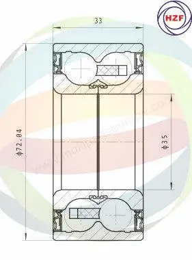 Wheel Bearing Kit (70-350059)