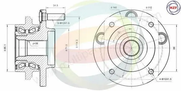 Wheel Bearing Kit (70-220011)