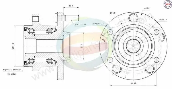Wheel Bearing Kit (70-070027)
