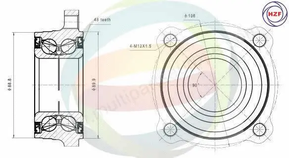 Wheel Bearing Kit (70-340023)
