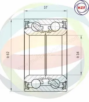 Wheel Bearing Kit (70-210100)