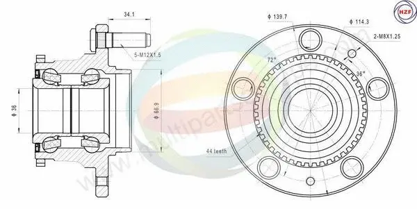 Wheel Bearing Kit (70-050041)