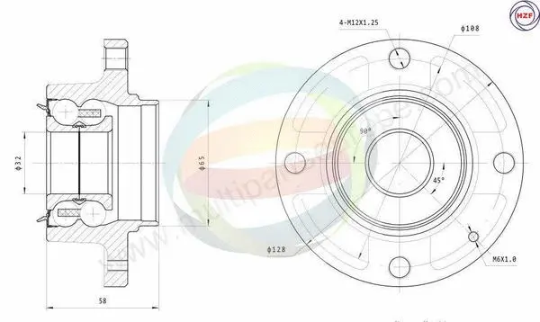Wheel Bearing Kit (70-160040)