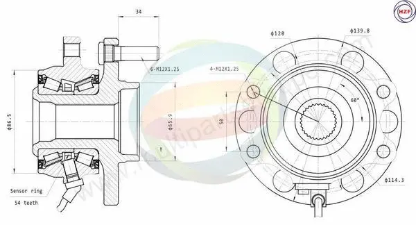 Wheel Bearing Kit (70-060009)