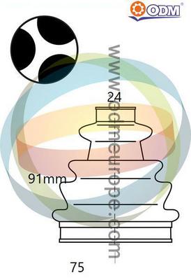 Bellow Kit, drive shaft (21-990508)
