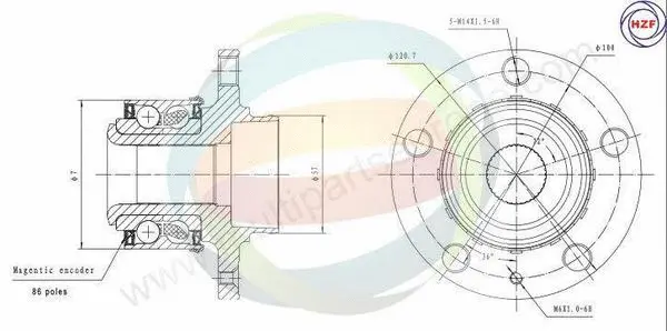 Wheel Bearing Kit (70-210079)
