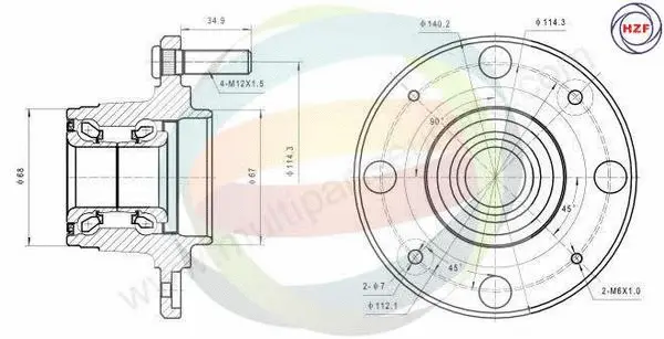 Wheel Bearing Kit (70-150021)