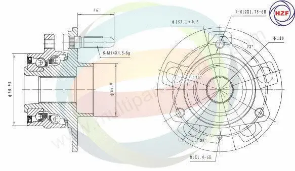 Wheel Bearing Kit (70-230029)