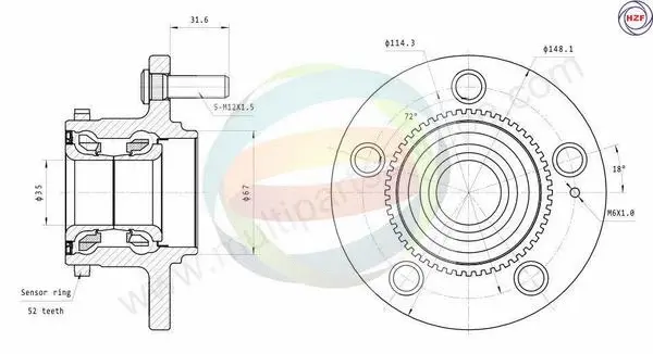 Wheel Bearing Kit (70-080026)