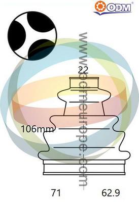 Bellow Kit, drive shaft (21-990542)