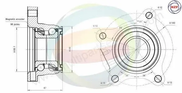 Wheel Bearing Kit (70-090099)
