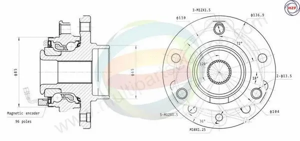 Wheel Bearing Kit (70-230047)