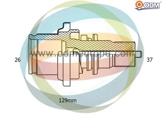 Stub Axle, differential (16-210030)