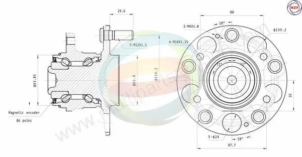 Wheel Bearing Kit (70-040055)