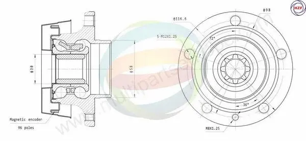 Wheel Bearing Kit (70-350028)
