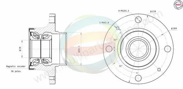 Wheel Bearing Kit (70-350087)