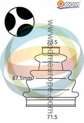 Bellow Kit, drive shaft (21-990462)