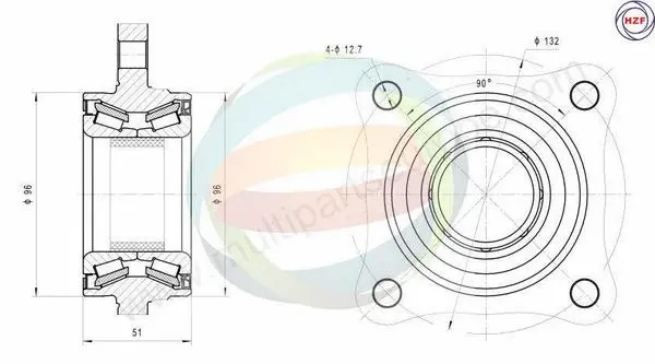 Wheel Bearing Kit (70-090091)