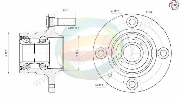 Wheel Bearing Kit (70-080058)