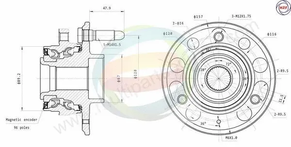 Wheel Bearing Kit (70-230027)