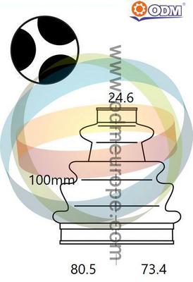 Bellow Kit, drive shaft (21-990554)
