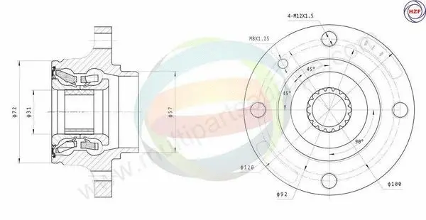 Wheel Bearing Kit (70-340001)