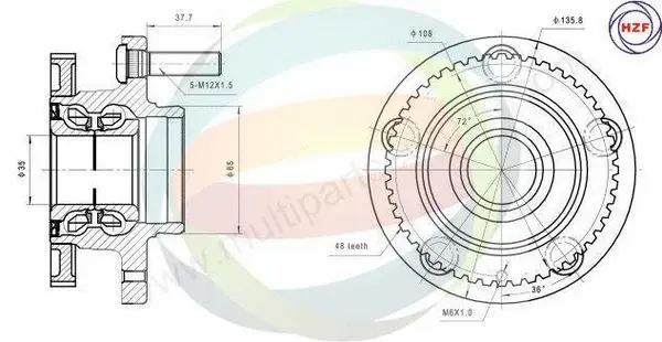 Wheel Bearing Kit (70-150024)