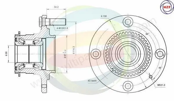 Wheel Bearing Kit (70-080111)