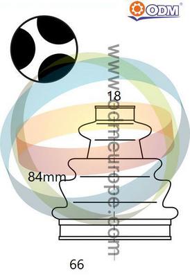 Bellow Kit, drive shaft (21-990501)