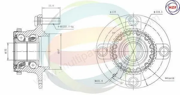 Wheel Bearing Kit (70-080021)