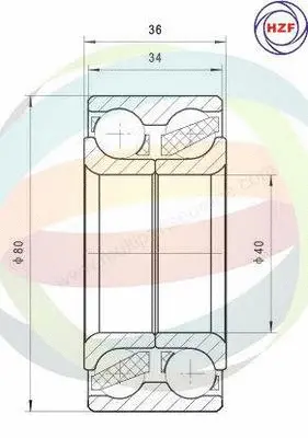 Wheel Bearing Kit (70-080140)
