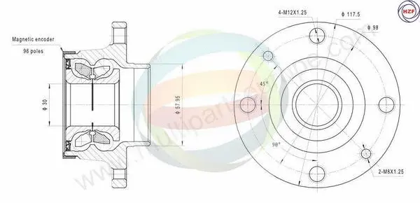 Wheel Bearing Kit (70-350066)