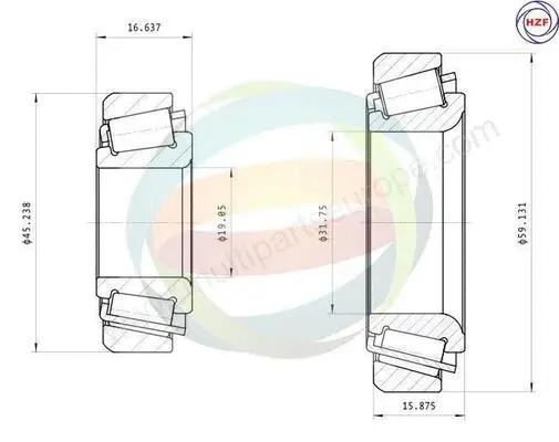 Wheel Bearing Kit (70-230061)