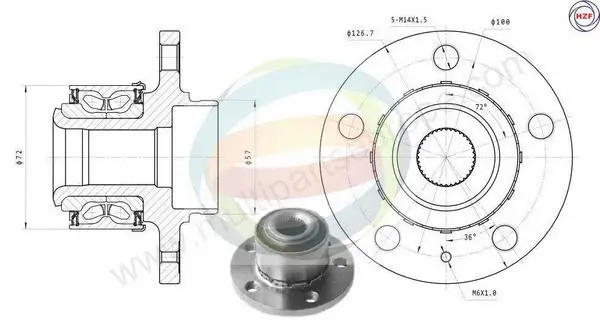 Wheel Bearing Kit (70-210101)