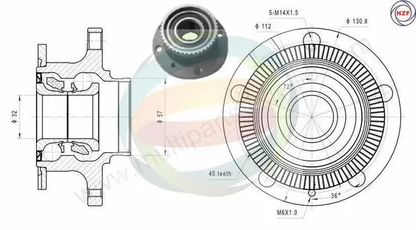 Wheel Bearing Kit (70-210035)