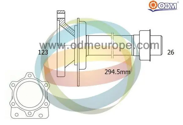 Stub Axle, differential (16-210190)