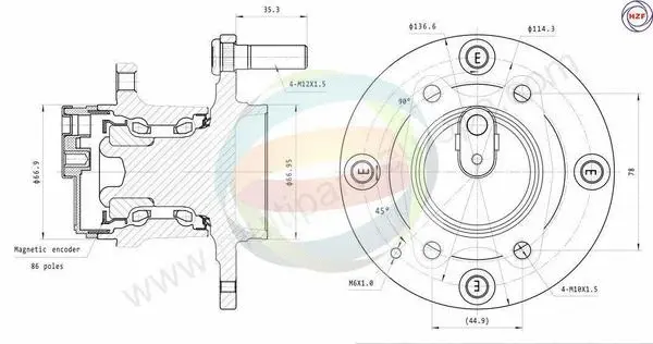Wheel Bearing Kit (70-080143)