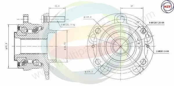 Wheel Bearing Kit (70-080041)