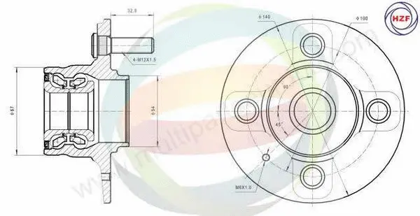 Wheel Bearing Kit (70-080015)
