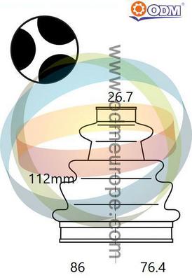 Bellow Kit, drive shaft (21-990544)